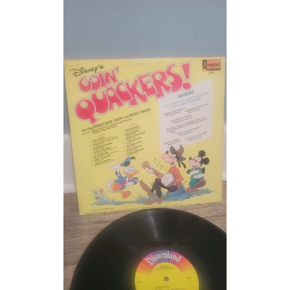Walt Disney’s Goin’ Quackers LP Disneyland Records 2513 Donald Duck 1970s - Picture 5 of 6